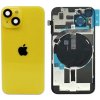 Apple iPhone 14 Plus - Sklo Zadného Krytu / Housingu + Bezdrôtové nabíjanie + NFC + Blesk + Mikrofón + MagSafe Magnetický Krúžok + Sklíčka Kamery (Žltá / Yellow) - Original Apple