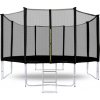 Aga SPORT PRO Trampolína 366 cm Čierna + ochranná sieť + rebrík
