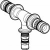 Redukovaný T-kus Geberit Mepla: PVDF, d=63mm, d1=32mm, d2=63mm