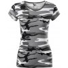 MALFINI Dámske tričko Camo Pure - Maskáčová šedá | S
