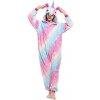 Plyšový overal Kigurumi - vzor jednorožec - veľkosť M - 160cm