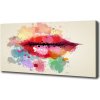 Foto obraz na plátne Farebná ústa 100x50 cm