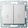 Kanlux LOGI 25073 Schodiskový vypínač dvojitý 10AX - 250V~,biely