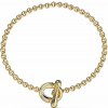 Guess Pozlátený náramok Majorelle JUBB05372JWYG 18,5 cm