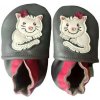 Hopi Hop Kožené capáčky Barefoot Veľ. L (12-18 mes.) Mačička Sisi