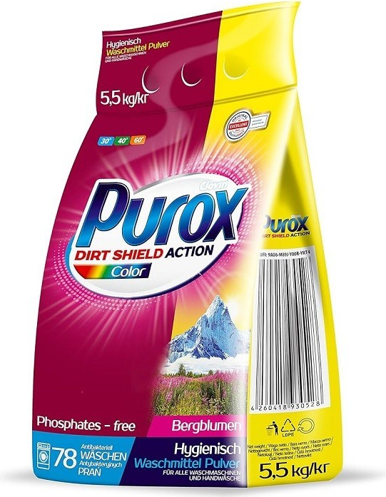 Purox Prací prášok Color 5,5 kg 78 PD