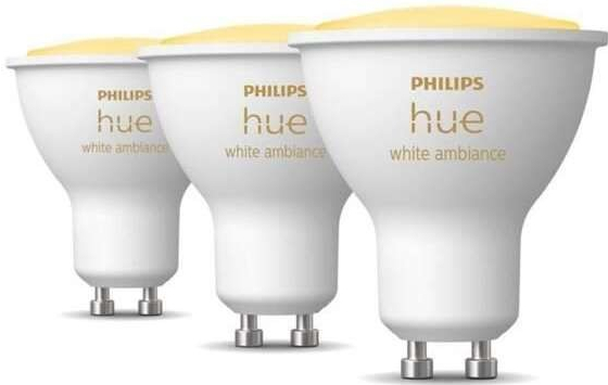 Philips Hue White Ambiance 4.3W 350 GU10 3ks 929001953312