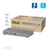 Club3D hub Thunderbolt 5 5v1, 3x USB-C TB5, 1x USB-A, 1x8K60Hz, 3x 5K60Hz, certifikace Thunderbolt Share, 180W CSV-2563