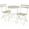 tectake 405161 bistro set frieda, skladacia pre 2 osoby - krémová