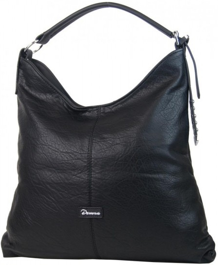 Demra moderná veľká kombinovaná dámska kabelka 3753-DE čierna