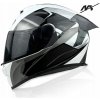 INTEGROVANÁ MOTOCYKLOVÁ PRILBA|NAXA F33 veľ. L+BLENDA|MIESTO PRE OKULIARE INTERKOM
