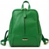MiaMore 2001 svetlozelený dámsky kožený ruksak 26 x 33 x 12 cm