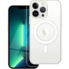 TopQ Zadný pevný kryt Clear Magnetic na iPhone 13 Pro priehľadný