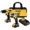 DeWalt DCK211C2T Combo sada aku vŕtačka /skrutkovák + rázový uťahovák 10,8V