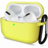 Silikónové púzdro pre Airpods 3 s karabínou - Žltá