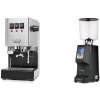 Gaggia New Classic E24 BC, stainless steel + Eureka Atom Specialty 75, black