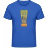 Akciové Gildan Soft-Style Tričko - Dobré pivo na zlé časy - Royal Blue - XL - Pánske