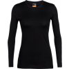 Icebreaker Dámske termo tričko s dlhým rukávom 200 Oasis, čierna - XL