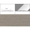 Prechodové lišty A72 - SAMOLEPIACE šírka 10 x výška 0,62 x dĺžka 100 cm - dub tabacco