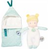 Doudou Jolijou Bábätko v navliekacej perinke 20 cm tyrkysová