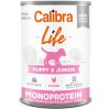 Calibra Dog Life konz. Puppy & Junior Chicken & Chicken hearts with rice 400 g