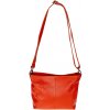 NovaKabelka.sk Batilda Arancione kožená talianska crossbody kabelka oranžová