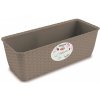 STEFANPLAST Kvetináč na kvety NATURAL 50x18x16cm moka
