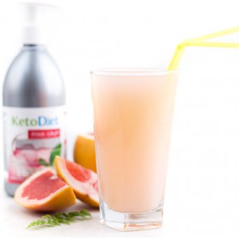 KetoDiet Low Carb sirup pink grep 0,5 l