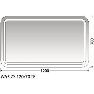 Intedoor Wave 120 x 70 cm WA5 ZS 120/70 TF