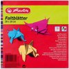 Farebný papier Herlitz 100 listov 10 farieb 20x20cm 60g