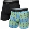 Saxx QUEST QUICK DRY MESH BOXER BRIEF FLY 2PK ombre/black Veľkosť: S pánske boxerky