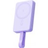 Powerbanka Romoss WMS10 10000mAh 20W MagSafe s integrovaným USB-C a Lightning káblom (fialová)