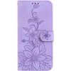 Diárové puzdro na Motorola Moto G13/G23/G53 MEZZO kvety fialové