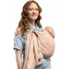 Boba Ring Sling Ľanová krúžková šatka a nosič (3,2 – 16 kg), púdrovo ružová