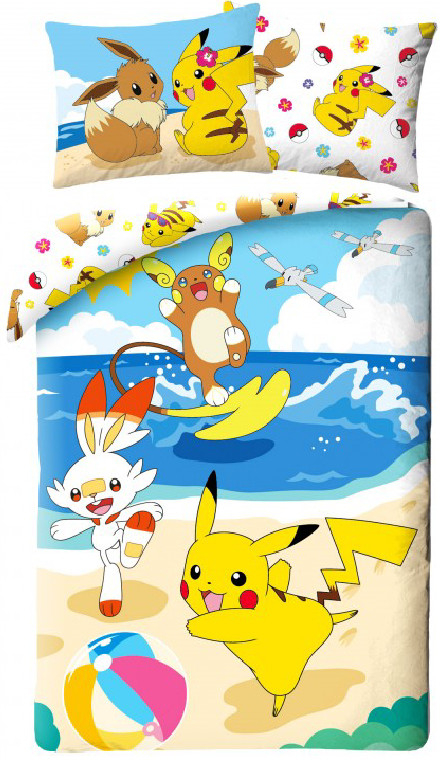 Halantex Obliečky Pokémon Pikachu 07 100% Bavlna 140x200 70x90