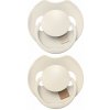 LOVI Cumlík silikónový dynamický Prime 18m+ 2ks Coconut/Ivory