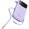 Baseus power banka Qpow Pro+ (P10055002513-00) – Lightning, 2× USB-C, USB-A, 20 000 mAh, 22,5 W, USB-C kábel (30 cm), fialová KF2332596