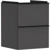 Hansgrohe Xelu Q Umývadlová skrinka, 63x48x50 cm, 2 zásuvky, matná sivá/matná čierna 54020670-HG