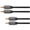 Kabel Kruger&Matz RCA (Cinch) x2 - RCA (Cinch) x2 1m szary (KM0304)