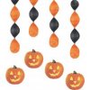 Závesná Halloweenska dekorácia - tekvica, 4 ks