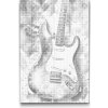 Vymalujsisam.sk Bodkovanie - Elektrická gitara 2 Farba: Zelená, Veľkosť: 40x60cm, Rám: Na kartónovej doske