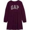 Dievčenské šaty GAP, V-FRCH LOGO Vínová,Mix XXL