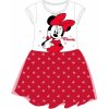 Minnie Mouse - licencie Dievčenské šaty - Minnie Mouse 5223C771CTN, biela/červená Farba: Biela, Veľkosť: 128