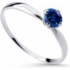 Cutie Diamonds Pôvabný prsteň z bieleho zlata so zafírom DZ6726-2365-SF-X-2 55 mm