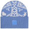 Dámska zimná čiapka KARI TRAA, SAGA KNIT BEANIE Modrá,Biela, UNI