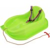 Baby Mix plastové sánky s operadlom MINI zelená