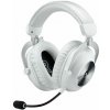Logitech G PRO X 2 LIGHTSPEED biela / bezdrôtové slúchadlá / odnímateľný mikrofón / 50mm meniče / USB prijímač (981-001269)
