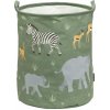 A Little Lovely Company - úložný kôš na hračky - zvieratá zo savany