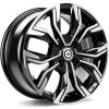 CARBONADO PRICE hliníkové disky 7x17 4x100 ET38 BFP - Black Front Polished
