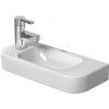Duravit Happy D.2 - Umývadielko, 50x22 cm, bez prepadu, s otvorom na batériu vľavo, biela 0711500009